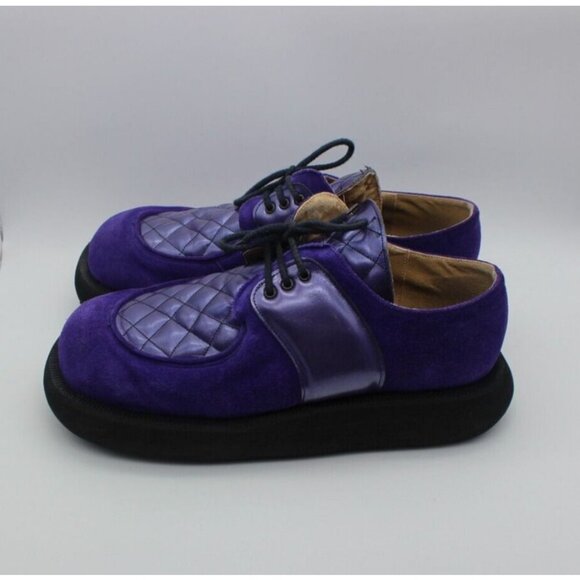 John Fluevog by Dynamic avant-garde quilted leather retro hover creepers shoes - Picture 6 of 16